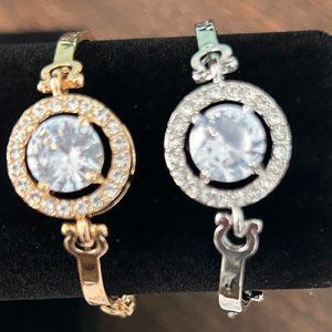 BRAND NEW ASSORTED JEWELERY   GOLD PLATED WITH COLORED STONE